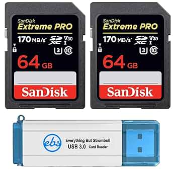 ●SDSDXPK-064G-GN4IN [64GB] Amazon.com: SanDisk 64GB (2 Pack) Extreme microSDXC 170MB/s